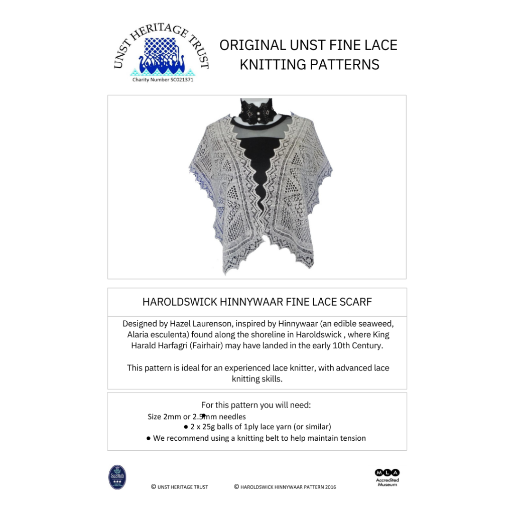 Haroldswick Hinnywaar Fine Lace Scarf